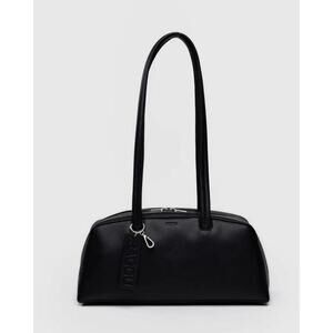 Black Baggu Regular sized Recycled Leather Bowler Bag